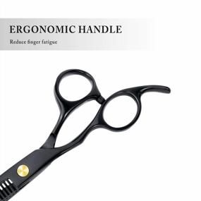 img 1 attached to Professional Hair Thinning Scissors By Znben, Razor Sharp Trimming And Thinning Shears For Men, Women, Kids, And Pets - Black