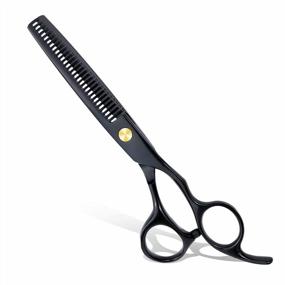 img 4 attached to Professional Hair Thinning Scissors By Znben, Razor Sharp Trimming And Thinning Shears For Men, Women, Kids, And Pets - Black