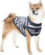 🐶 arunners xl sleeveless strip tank top vest: stylish dog shirt for large breed dogs labrador & border collie puppy - sweatshirt design - green strip логотип