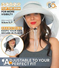 img 3 attached to Protect Your Head From Sun And Bugs With GearTOP Fishing Hat With Mosquito Net And Wide Brim