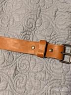 img 1 attached to Heavy Duty Full Grain Leather Men's Accessories in Belts review by Matthew Rodenbaugh