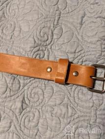 img 8 attached to Heavy Duty Full Grain Leather Men's Accessories in Belts