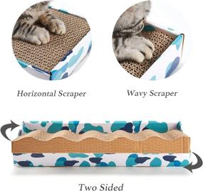 img 3 attached to 🐱 3-Pack PEEKAB Cat Scratcher Cardboard – Reversible Cat Scratch Pad and Corrugated Scratching Bed with Catnip Included