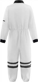 img 3 attached to Kids Astronaut Costume: ReliBeauty Space Suit For Kids, White