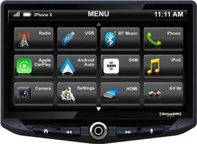 img 4 attached to 🚗 Enhance Your In-Car Entertainment: STINGER HEIGH10 10” Universal Multimedia Car Stereo Head Unit with Apple CarPlay, Android Auto, SiriusXM, Bluetooth, GPS Navigation, TOSLINK Audio & HDMI Input (UN1810)