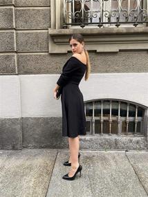 img 1 attached to 👗 Стильные и элегантные платья MISSMAY винтажного стиля с рукавами - изысканная коллекция женской одежды