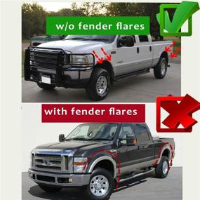 img 3 attached to 🚗 A-Premium Splash Guards Mud Flaps Mudflaps for Ford F-250 F-350 F-450 F-550 Super Duty (1999-2010) - Front and Rear 4-PC Set - No Factory Fender Flares