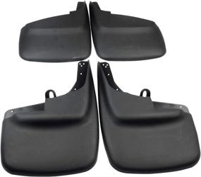 img 2 attached to 🚗 A-Premium Splash Guards Mud Flaps Mudflaps for Ford F-250 F-350 F-450 F-550 Super Duty (1999-2010) - Front and Rear 4-PC Set - No Factory Fender Flares