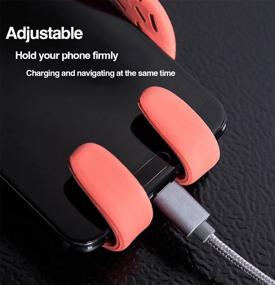 img 1 attached to 🚗 Adorable Car Phone Holder - Vent Mount, Animated Car Cell Phone Holder, Universal Compatibility with All Smartphones