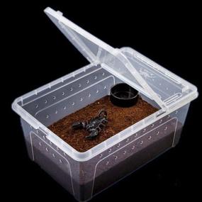 img 2 attached to POPETPOP Breeding Reptile Turtle Enclosure Plastic Container Reptiles & Amphibians