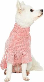 img 1 attached to 🐶 Cozy Soft Chenille Classy Striped Dog Sweaters - Blueberry Pet 9 Colors