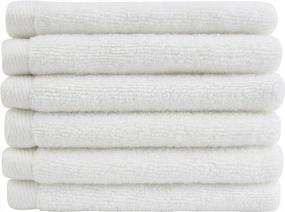 img 2 attached to 6 Piece Everplush Porcelain Quick-Dry Flat Loop Washcloth Towel Set