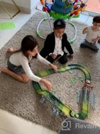 img 1 attached to 159 Pcs Dinosaur Glow In The Dark Race Train Track Toy For Boys & Girls Ages 3-7 | DinoManiacs By JitteryGit review by Ryan Will