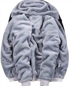 img 3 attached to Men'S Full Zip Winter Fleece Hoodie Jackets - Thick And Warm Coats By TOLOER