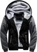 men's full zip winter fleece hoodie jackets - thick and warm coats by toloer logo
