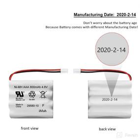img 3 attached to 🔋 Upgraded 29580-10 Battery for Summer Infant Wide View 2.0 Baby Video Monitor - Compatible with Models 29580, 29590, 29610, 29620, 29630, 29710, 29740, 29790, 29940 - Ni-MH AAA 800mAh 4.8V