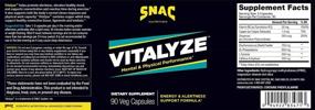 img 1 attached to SNAC Vitalyze Mental Alertness And Physical Performance Enhancing Energy Supplement, 90 Capsules