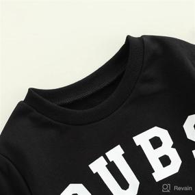 img 3 attached to 👧 Matching Toddler Baby Girl Boy SIS/Bubba Letter Print Crewneck Sweatshirt Pullover Tops - Sister and Brother Clothes