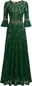 img 1 attached to 👗 Vintage Contrast Sleeve Dresses: MISSMAY's Timeless Women's Clothing Collection