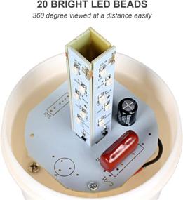 img 2 attached to 🚨 High-Visibility Industrial LED Rotating Strobe Beacon Warning Lights with Buzzer - Yellow (110v AC)