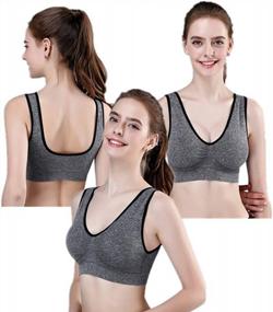 img 2 attached to MIXZONES Women'S Freedom Seamless Wireless Plus Size MagicLift Active Support Padded Bra 3Pack