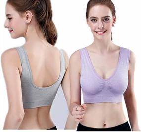 img 1 attached to MIXZONES Women'S Freedom Seamless Wireless Plus Size MagicLift Active Support Padded Bra 3Pack