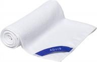 revolutionize your hair drying experience with aquis ultra-absorbent towel tool featuring water-wicking technology logo