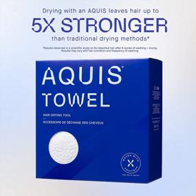 img 1 attached to Revolutionize Your Hair Drying Experience With AQUIS Ultra-Absorbent Towel Tool Featuring Water-Wicking Technology