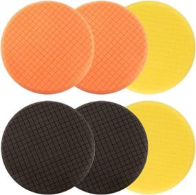 img 3 attached to 🚗 Premium 6.5" Autocare Face for 6" Backing Plate Compound Buffing Sponge Pads Kit – Ultimate Car Buffer Polisher Sanding, Polishing, Waxing Solution