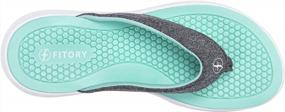 img 1 attached to Women'S Flip Flops, Arch Support Thong Sandals For Beach Comfort