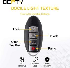 img 1 attached to OCPTY Entry Remote Transmitter Replacement Car & Vehicle Electronics for Car Electronics