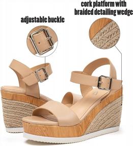 img 2 attached to Step Up Your Style With Katliu'S Comfortable Wedge Platform Sandals