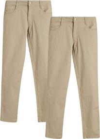 img 4 attached to U.S. Polo Assn. School Uniform Girls' Clothing - Pants & Capris