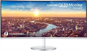 img 3 attached to 🖥️ Samsung C34J791 Ultrawide Thunderbolt LC34J791WTNXZA 3440x1440P, 100Hz, Curved, HD Monitor