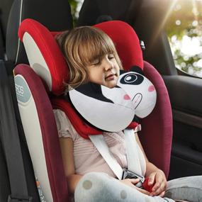 img 3 attached to INFANZIA Panda Travel Neck Pillow For Kids - Prevent Head Dropping & Support Neck, Chin And Head Comfortably - Perfect Gift For Toddlers And Children