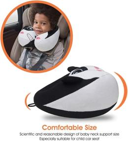 img 2 attached to INFANZIA Panda Travel Neck Pillow For Kids - Prevent Head Dropping & Support Neck, Chin And Head Comfortably - Perfect Gift For Toddlers And Children