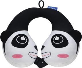 img 4 attached to Дорожная подушка для шеи INFANZIA Panda для детей - предотвращает падение головы и поддерживает шею, подбородок и голову с комфортом - идеальный подарок для малышей и детей