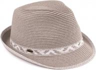 funky junque womens multicolor short brim fedora hat with upf50+ protection logo