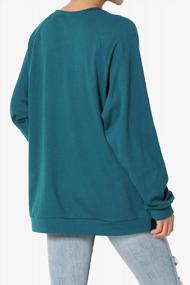 img 1 attached to Cotton Raglan Crew Neck Pullover Top With Loose Fit And Comfy Long Sleeves From TheMogan
