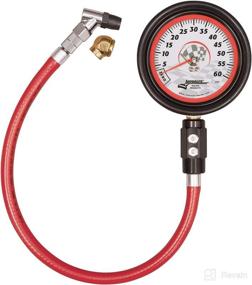 img 1 attached to 🔍 Longacre® 52-52001 Magnum 3-1/2 GID Tire Gauge: Accurate Readings from 0-60 by 1/2 lb