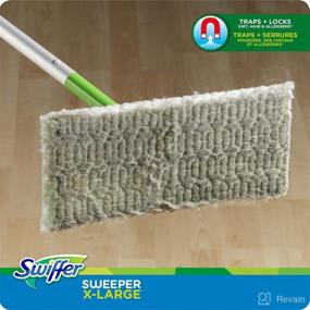 img 2 attached to 🧹 Enhanced Cleaning Efficiency with Swiffer Sweeper X-Large Floor Mop Starter Kit, 1 ct