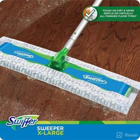 img 1 attached to 🧹 Enhanced Cleaning Efficiency with Swiffer Sweeper X-Large Floor Mop Starter Kit, 1 ct