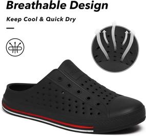 img 2 attached to 👞 SAGUARO Men's Breathable Sandals Non Skid Slippers - Best Shoes for Mules & Clogs