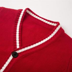 img 2 attached to 👕 Boys' Sweater Uniform: Curipeer V Neck Cardigan Sweater in Sweaters