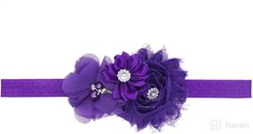 img 2 attached to 👑 LD DRESS Lovely Baby Girl Headbands with Rhinestone Flower Princess Design (Size: 28)