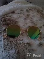 img 1 attached to Vintage Small Gold Round Circle Hippie Sunglasses review by Matthew Rodenbaugh