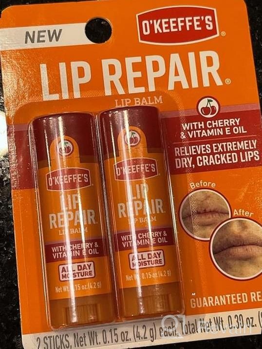 img 1 attached to O'Keeffe'S Lip Repair Lip Balm With Cherry & Vitamin E Oil, Stick, Twin Pack review by Shelly Day