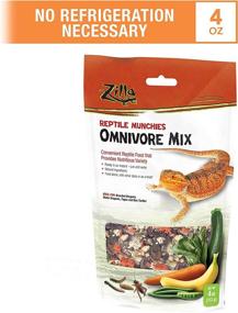 img 3 attached to Zilla Omnivore Food Mix for Pet Bearded Dragons, Water Dragons, Tegus, and Box Turtles - Reptile Munchies, 4-Ounce