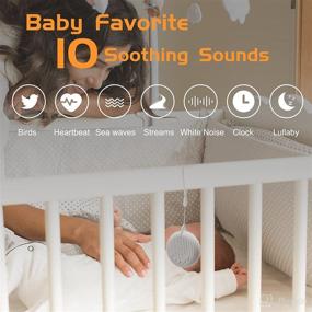 img 3 attached to 🔊 Portable White Noise Machine for Travel Sleeping: 10 Natural Soothing Sounds, Timers, USB Powered - Compact & Efficient Hanging Sound Machine