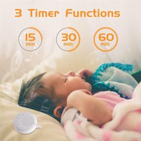 img 2 attached to 🔊 Portable White Noise Machine for Travel Sleeping: 10 Natural Soothing Sounds, Timers, USB Powered - Compact & Efficient Hanging Sound Machine